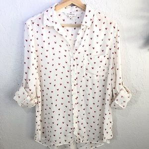 Beachlunchlouge heart bottom down top Size S